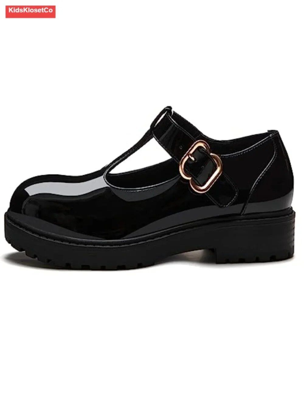 Girls Mary Jane T-Strap Platform Loafer Dress Shoes